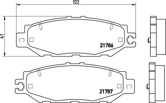 Brembo P 83 036 - Brake Pad Set, disc brake autospares.lv