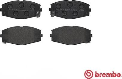 Brembo P 83 020 - Brake Pad Set, disc brake autospares.lv