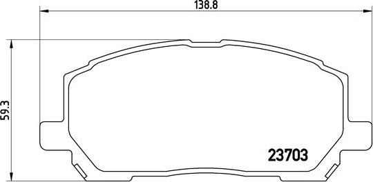 Brembo P 83 078 - Brake Pad Set, disc brake autospares.lv