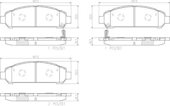 Brembo P83149N - Brake Pad Set, disc brake autospares.lv