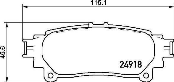 Brembo P 83 152 - Brake Pad Set, disc brake autospares.lv