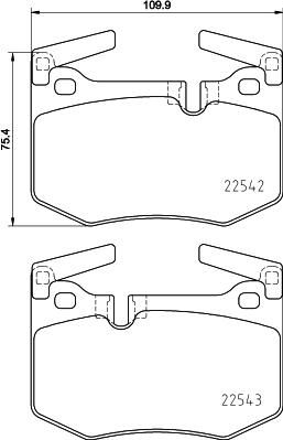 Brembo P 83 164 - Brake Pad Set, disc brake autospares.lv