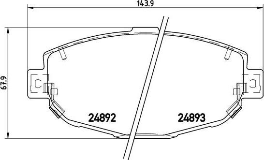 Brembo P 83 104 - Brake Pad Set, disc brake autospares.lv