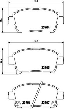 Brembo P 83 103 - Brake Pad Set, disc brake autospares.lv