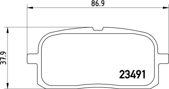 Brembo P 83 116 - Brake Pad Set, disc brake autospares.lv