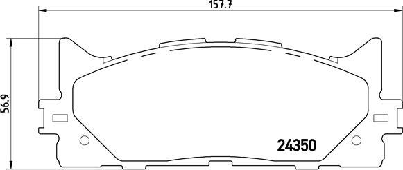 Brembo P 83 117X - Brake Pad Set, disc brake autospares.lv