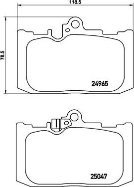 Brembo P 83 131 - Brake Pad Set, disc brake autospares.lv