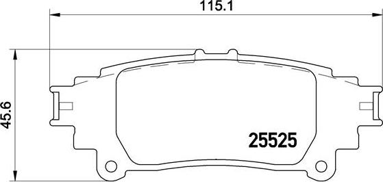 Brembo P 83 132 - Brake Pad Set, disc brake autospares.lv