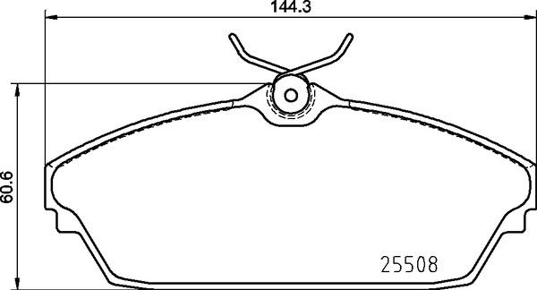 Brembo P82003N - Brake Pad Set, disc brake autospares.lv