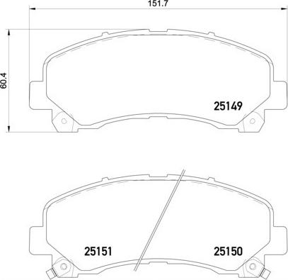 Brembo P 34 007 - Brake Pad Set, disc brake autospares.lv