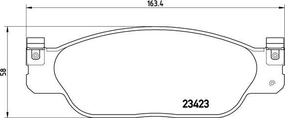 Brembo P 36 012 - Brake Pad Set, disc brake autospares.lv