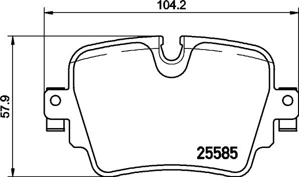 Brembo P 36 032 - Brake Pad Set, disc brake autospares.lv