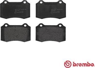 Brembo P 36 020 - Brake Pad Set, disc brake autospares.lv
