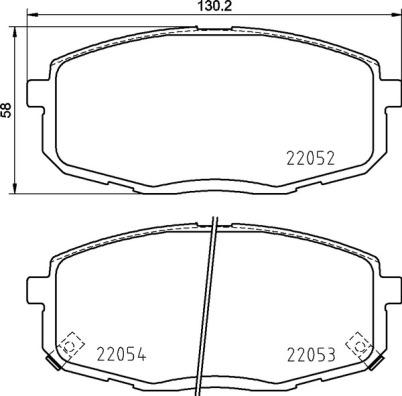 Brembo P 30 099 - Brake Pad Set, disc brake autospares.lv