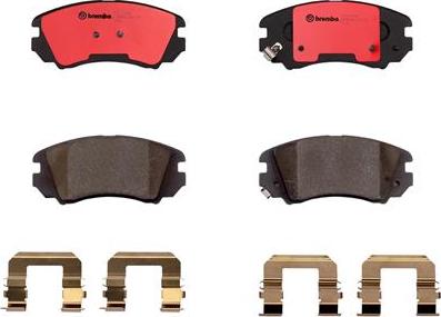 Brembo P30043N - Brake Pad Set, disc brake autospares.lv