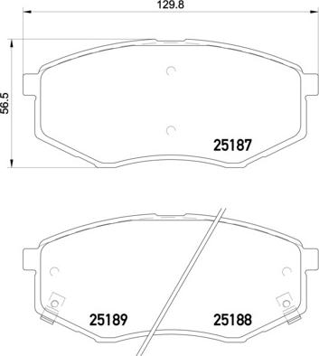 Brembo P 30 055X - Brake Pad Set, disc brake autospares.lv