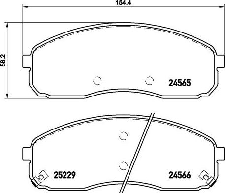 Brembo P 30 058 - Brake Pad Set, disc brake autospares.lv