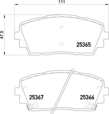 Brembo P 30 053 - Brake Pad Set, disc brake autospares.lv