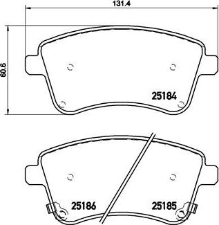 Brembo P 30 064 - Brake Pad Set, disc brake autospares.lv