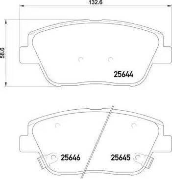 Koreastar KBPK-111 - Brake Pad Set, disc brake autospares.lv