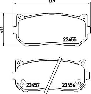 Brembo P 30 008 - Brake Pad Set, disc brake autospares.lv