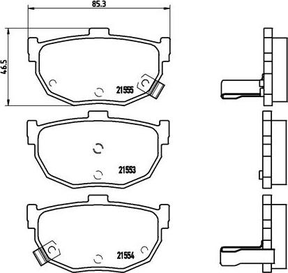 Brembo P 30 003 - Brake Pad Set, disc brake autospares.lv