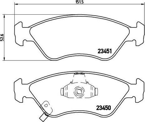 Brembo P 30 007 - Brake Pad Set, disc brake autospares.lv