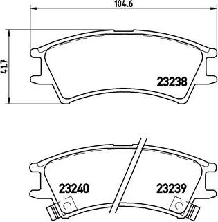 Brembo P 30 011 - Brake Pad Set, disc brake autospares.lv