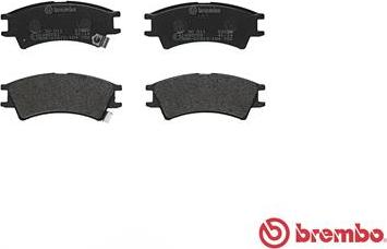 Brembo P 30 011 - Brake Pad Set, disc brake autospares.lv