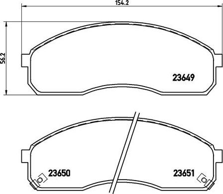 Brembo P 30 012 - Brake Pad Set, disc brake autospares.lv