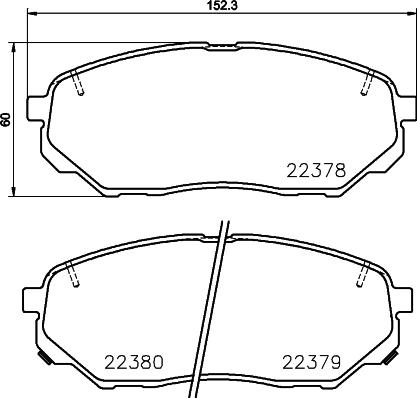 Brembo P30086N - Brake Pad Set, disc brake autospares.lv