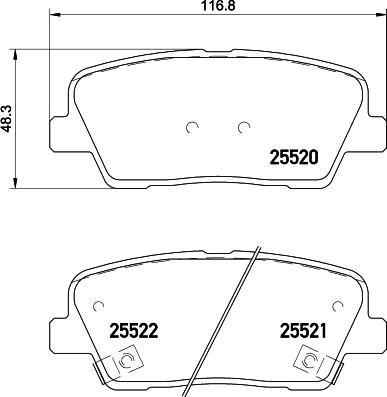 Brembo P 30 081 - Brake Pad Set, disc brake autospares.lv