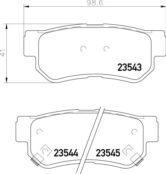 Brembo P 30 088 - Brake Pad Set, disc brake autospares.lv