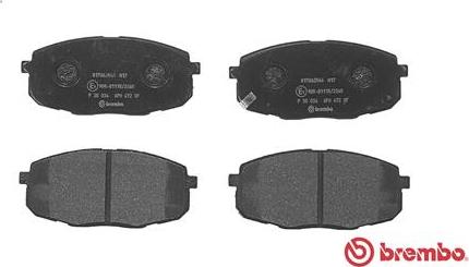 Brembo P 30 034 - Brake Pad Set, disc brake autospares.lv