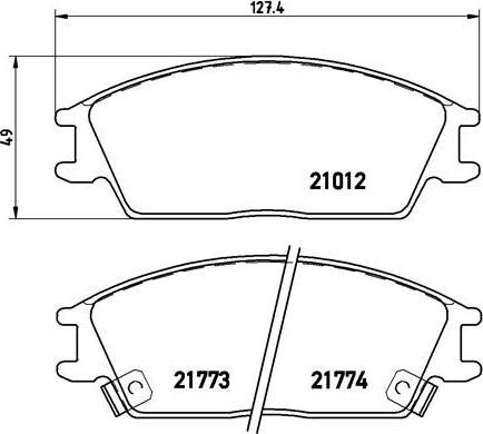 Brembo P 30 024 - Brake Pad Set, disc brake autospares.lv