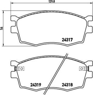 Brembo P 30 026 - Brake Pad Set, disc brake autospares.lv