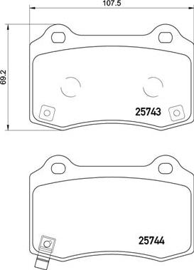 Ruville D10537958 - Brake Pad Set, disc brake autospares.lv