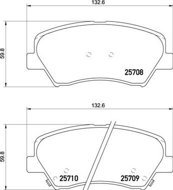 Brembo P 30 073 - Brake Pad Set, disc brake autospares.lv