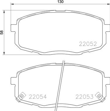 Brembo P 30 077 - Brake Pad Set, disc brake autospares.lv