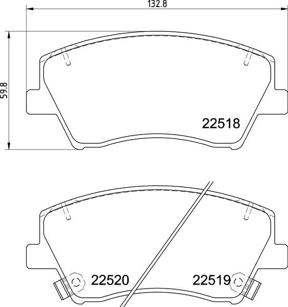 Brembo P 30 107E - Brake Pad Set, disc brake autospares.lv