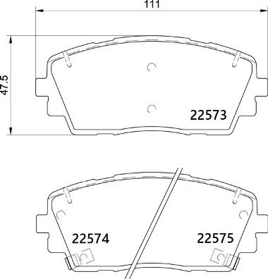 Brembo P 30 115 - Brake Pad Set, disc brake autospares.lv