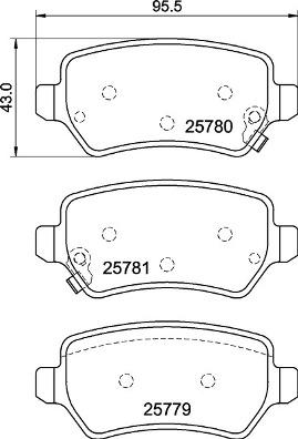 Brembo P 30 120 - Brake Pad Set, disc brake autospares.lv