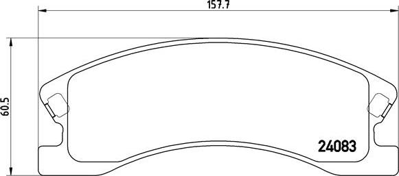 Brembo P 37 008 - Brake Pad Set, disc brake autospares.lv