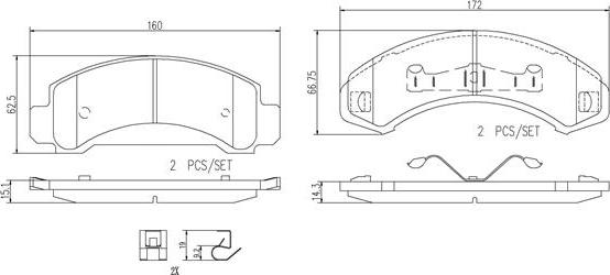 Brembo P24092N - Brake Pad Set, disc brake autospares.lv