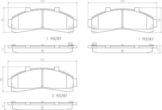 Brembo P 24 041 - Brake Pad Set, disc brake autospares.lv