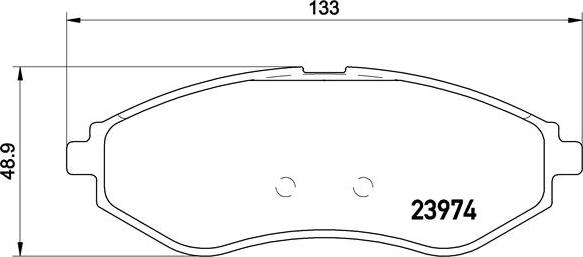 Brembo P 24 048 - Brake Pad Set, disc brake autospares.lv