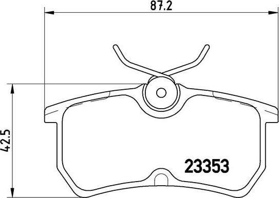 Brembo P 24 047 - Brake Pad Set, disc brake autospares.lv