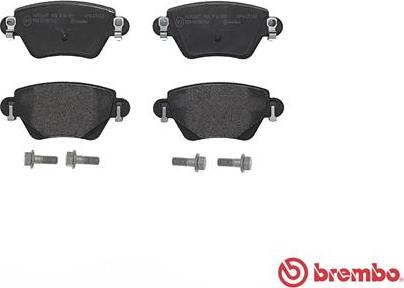 Brembo P 24 059 - Brake Pad Set, disc brake autospares.lv