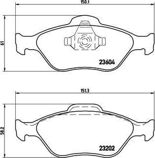 Brembo P 24 055X - Brake Pad Set, disc brake autospares.lv