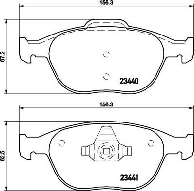 Brembo P 24 058 - Brake Pad Set, disc brake autospares.lv